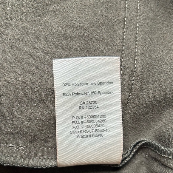 ARITZIA Wilfred Free Nori Faux Suede Tunic Dress with pockets dark green - Picture 8 of 10